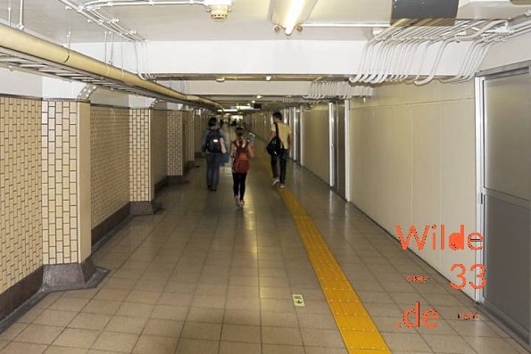Underground city train station Kanda, Tokyo, 2011